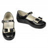 Small children shoes 51c patent black+beige