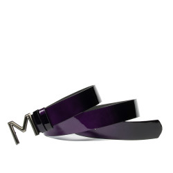 Women belt 17-2m patent purple+black