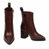 Ghete cu toc dama 1401 brown