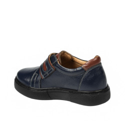Children shoes 2004-1 indigo+brown