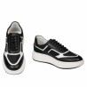 Women sport shoes 6087 black combined