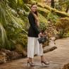 Women sandals 1317 black velour lifestyle