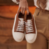 حذاء رياضي نسائي 6083 بني مختلط lifestyle