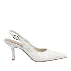صنادل نسائية 1353 ساتان أبيض