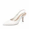 Women sandals 1353 satin white