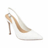 Women sandals 1352 satin white