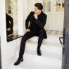 Men stylish, elegant shoes 985 black florantic lifestyle