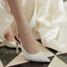 صندل نسائي 1352 ساتان أبيض lifestyle