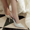 Women sandals 1352 satin white lifestyle