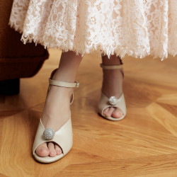 Women sandals 1329 white perlat lifestyle