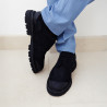 Men casual shoes 989 black velour lifestyle