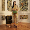 Women hand bag 037g avocado green lifestyle