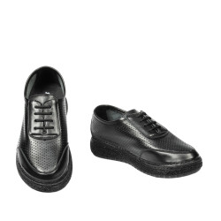 Women loafers, moccasins 6090 black