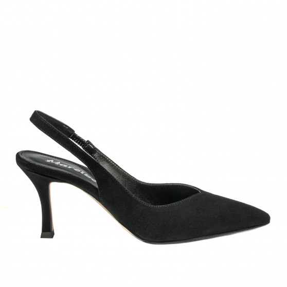 Women sandals 1343 black velour