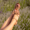 Women sandals 1342 cappuccino lifestyle