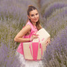 Women beach bag 044g 01 pink barbie+rafie