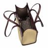 Women beach bag 045g 01 burgundy+rafie