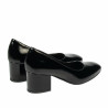 Women stylish, elegant shoes 1356 patent black