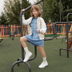 أحذية أطفال 2028 أبيض لؤلؤي مدمج lifestyle