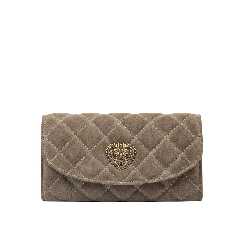 Women shoulder bag 048g suede sandstone