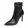 Ghete cu toc dama 1409-1 black
