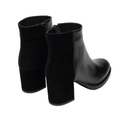Ghete cu toc dama 1406 black combined