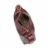 Women hand bag 037-1g burgundy
