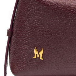 Women hand bag 037-1g burgundy
