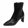 Ghete cu toc dama 1408 black