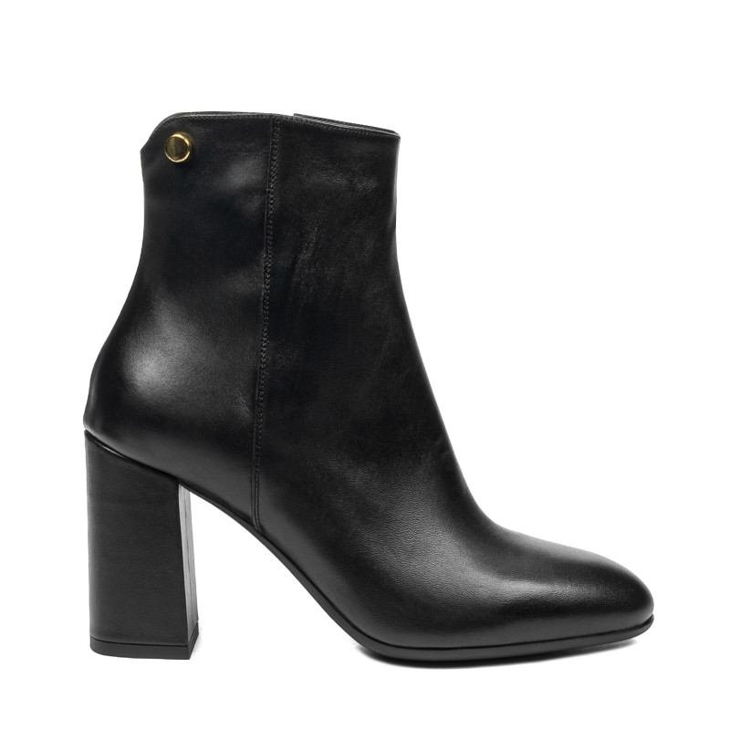 Ghete cu toc dama 1407 black