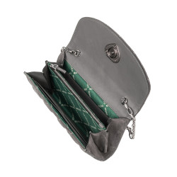Women shoulder bag 048g 01 suede gray