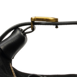 Women hand bag 037-1g suede black