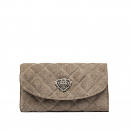 Women shoulder bag 048g 01 suede sandstone