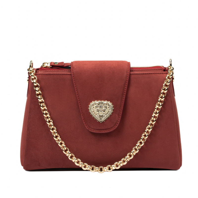 Women shoulder bag 051g camoscio red