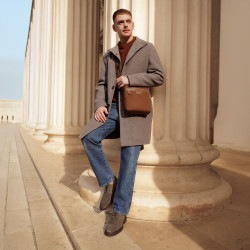 Men casual shoes 989 gray velour