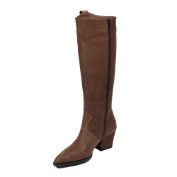 Cizma cu toc dama 1412 biz chocolate