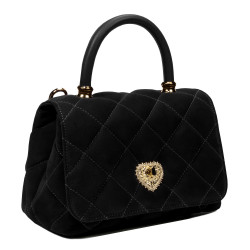 Women shoulder bag 049g camoscio black