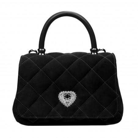 Women shoulder bag 049g 01 camoscio black