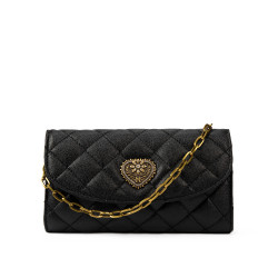 Women shoulder bag 048g black caviar