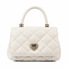 Women shoulder bag 049g panna safiano