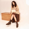 حذاء نسائي 3412 كاكاو lifestyle