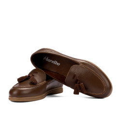 Women loafers, moccasins 6096 biz castan