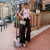 Women stylish, elegant shoes 1358 cappuccino lifestyle