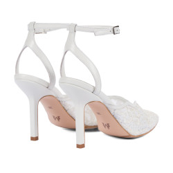 Women sandals 1370 white combined
