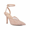 Women sandals 1370 beige combined