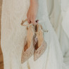 Women sandals 1370 beige combined