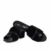 Women sandals 1367 black velour
