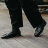 Men loafers, moccasins 980-1 black lifestyle