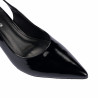 Women sandals 1328 patent black