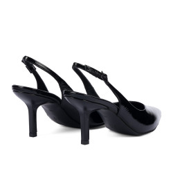 Women sandals 1328 patent black